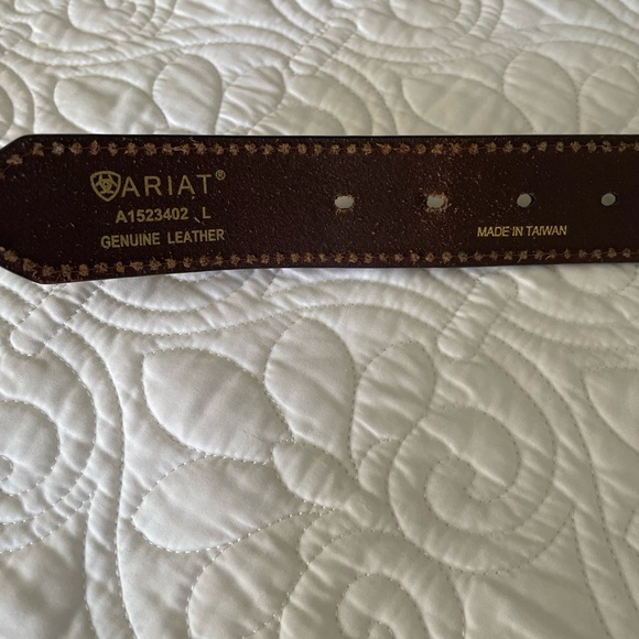 Ariat Leather Belt w/ Limited Edition Silver Buckle from Original Master 2007 main image 7
